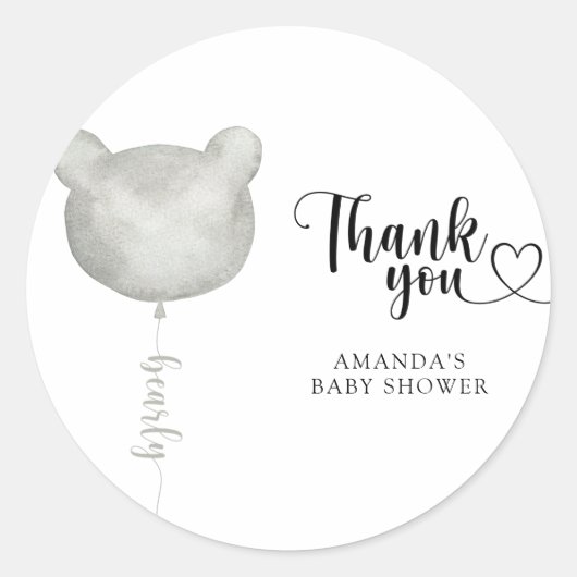 Sticker Rond Merci beaucoup (Devant)