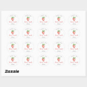 Sticker Rond Merci beaucoup (Feuille)