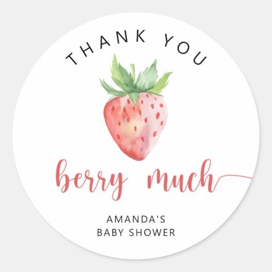 Sticker Rond Merci beaucoup (Devant)