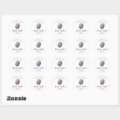 Sticker Rond Merci beaucoup  (Feuille)