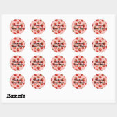 Sticker Rond Merci beaucoup Berry (Feuille)
