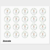 Sticker Rond Merci beaucoup ours (Feuille)