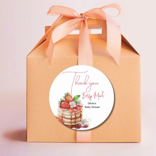 Sticker Rond Merci beaucoup pour votre baie