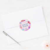 Sticker Rond Merci beaucoup thème bonbon sucré (Enveloppe)