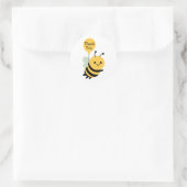 Sticker Rond Merci Bee Fantaisiste (Sac)