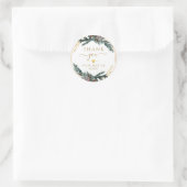 Sticker Rond Merci! Botanique de Noël (Sac)