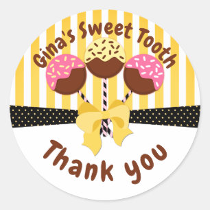 Sticker Rond Merci Boulangerie Cachet Sm