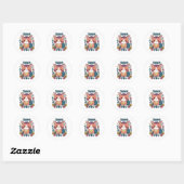 Sticker Rond Merci CAT (Feuille)
