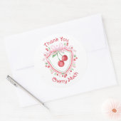 Sticker Rond Merci Cherry Beaucoup Coquette Cherry (Enveloppe)