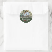 Sticker rond Merci classique (Sac)