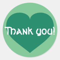 Merci - coeur vert kelly
