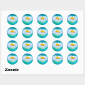 Sticker Rond Merci Daisy (Feuille)