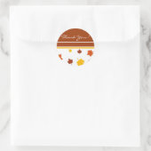 Sticker Rond Merci d'automne ! -Autocollant (Sac)