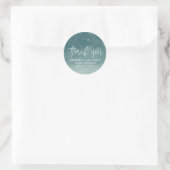 Sticker Rond Merci de Baby shower de Little Snowflake (Sac)