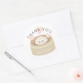 Sticker Rond Merci de Baby shower Little Potsticker (Enveloppe)