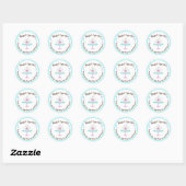 Sticker Rond Merci de boulangerie Cupcake Cookie pour support (Feuille)