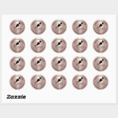 Sticker Rond Merci De Boulangerie Cupcake Pour Votre Commande R (Feuille)