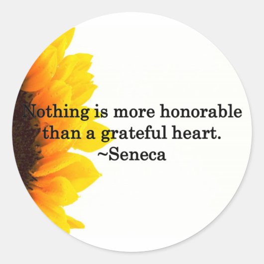 Sticker Rond Merci de coeur (Devant)