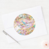Sticker Rond Merci de conception optique (Enveloppe)