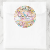 Sticker Rond Merci de conception optique (Sac)
