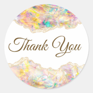 Sticker Rond Merci de conception optique