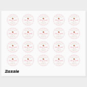 Sticker Rond Merci de confiture Berry First Strawberry (Feuille)