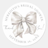 Sticker Rond Merci de Fête des mariées (Devant)