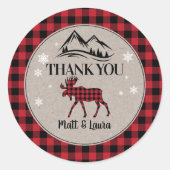 Sticker Rond Merci de la sériole de bison (Devant)