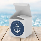 Sticker Rond Merci de l'Ancre de couleur Arrière - plan modifia