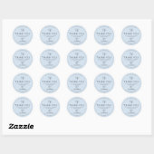 Sticker Rond Merci de logo pour votre commande (Feuille)