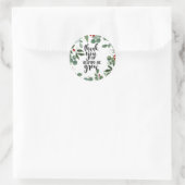 Sticker Rond Merci de m'aider à grandir Noël Note Voiture (Sac)