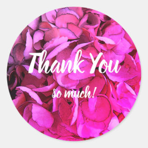 Sticker Rond Merci de manuscrit écrit par main tellement !