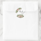 Sticker Rond Merci de Noël (Sac)