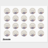 Sticker Rond Merci de Parties scintillant Iridescente Purple Go (Feuille)