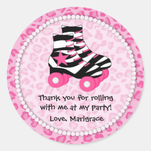 Sticker Rond Merci de patinage de partie