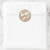 Sticker Rond Merci de script moderne Carton simple (Sac)
