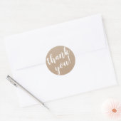 Sticker Rond Merci de script moderne Carton simple (Enveloppe)