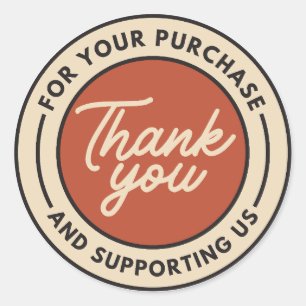 Sticker Rond Merci de soutenir 