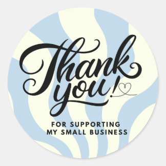 Sticker Rond Merci de soutenir ma petite entreprise