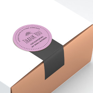 Sticker Rond Merci de soutenir ma petite entreprise