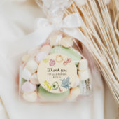 Sticker Rond Merci dessiné à la main Fresh Off The Market