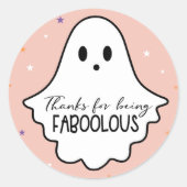 Sticker Rond Merci D'Être Fabolique (Devant)