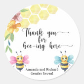 Sticker Rond Merci d'être ici (Devant)