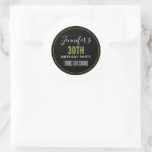 Sticker Rond Merci d'être venu modèle (Sac)