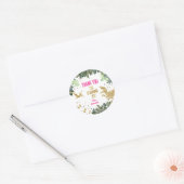 Sticker Rond Merci Dinosaure (Enveloppe)