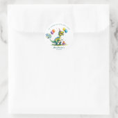Sticker Rond Merci Dinosaure Aquarelle (Sac)