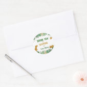 Sticker Rond Merci Dinosaure Stompe Par Boy Anniversaire (Enveloppe)