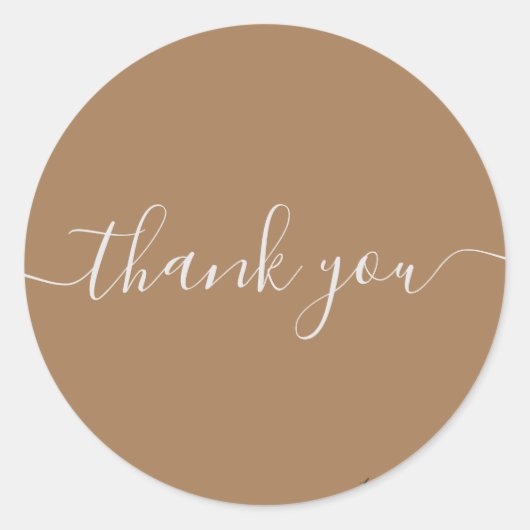 Sticker Rond Merci d'or (Devant)
