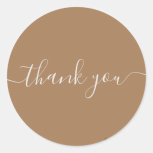 Sticker Rond Merci d'or