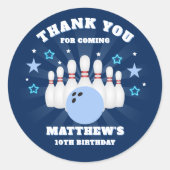 Sticker Rond Merci du Boy's Bowling (Devant)